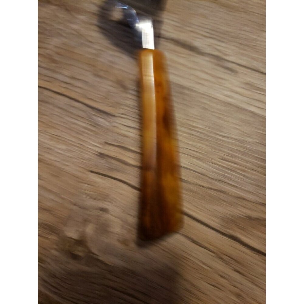 Vtg Mid Century Multi Use Opener Can Bottle Brown Butterscotch Bakelite Handle - Picture 6 of 7